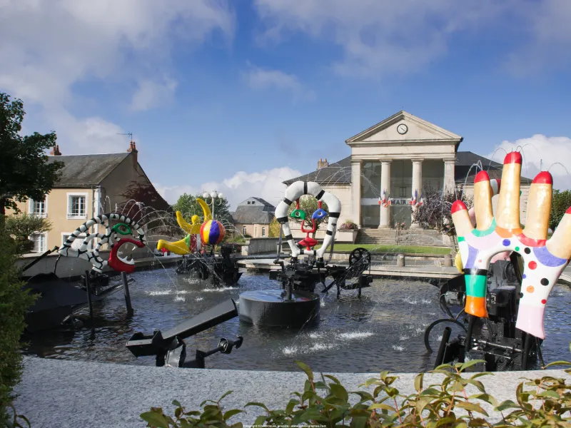 La fontaine à Château-Chinon