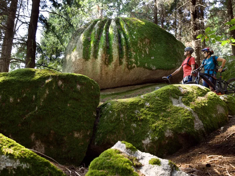 Les rochers du Carnaval dans la forêt d'Uchon