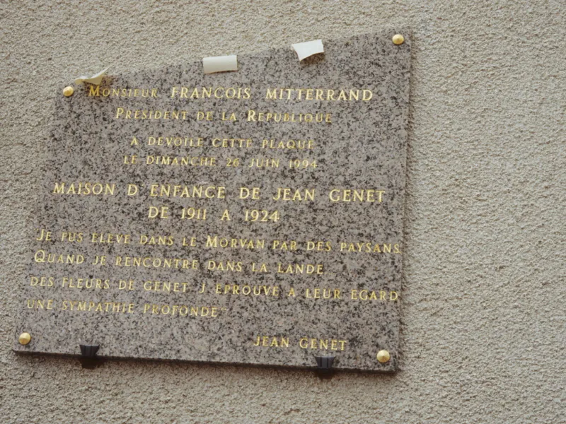 Plaque commémorative de Jean Genet