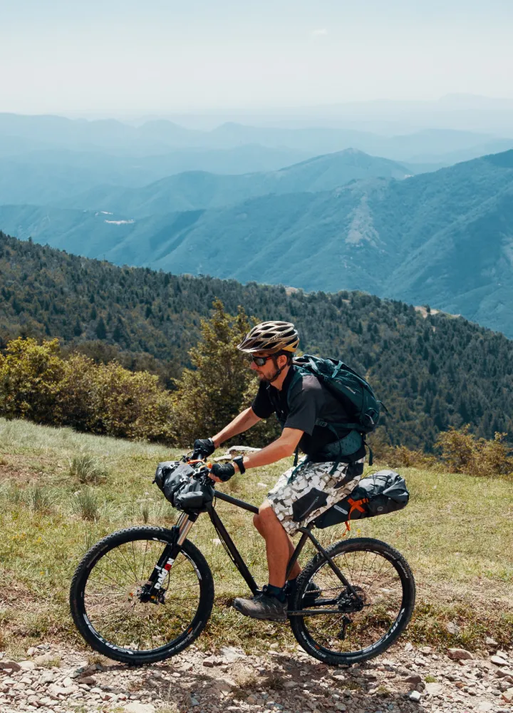 Ascension du Mont Aigoual à VTT