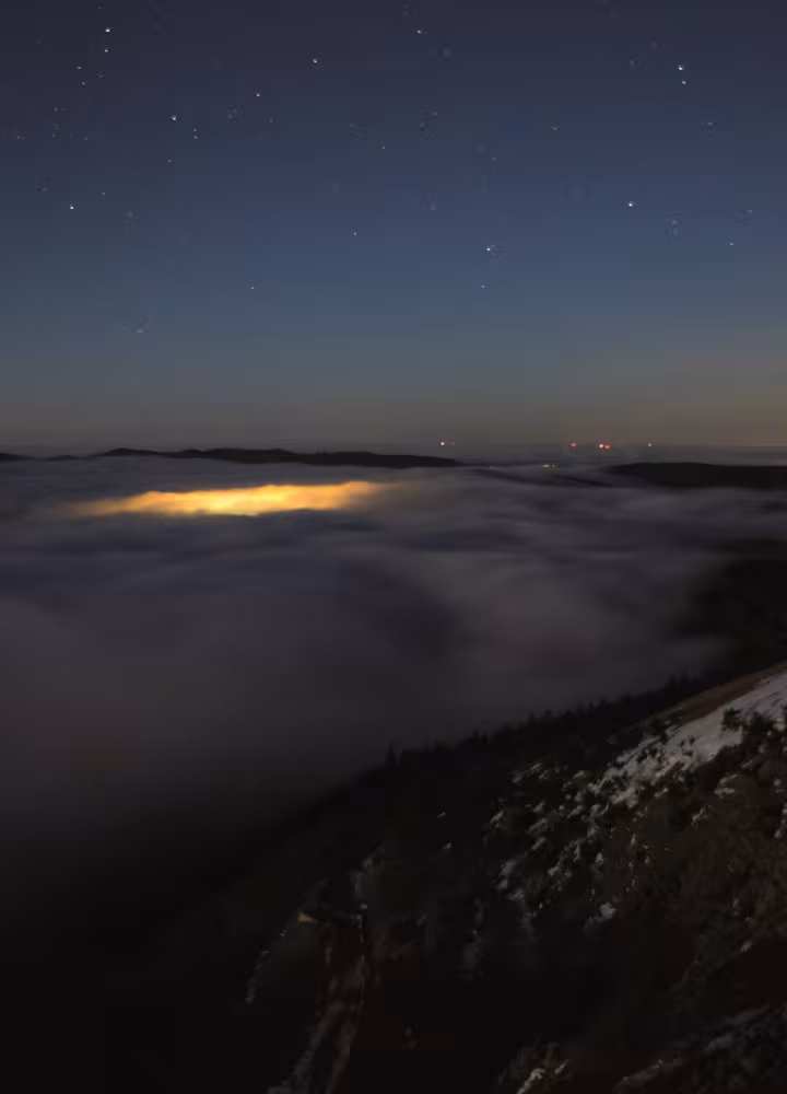 Ciel étoilé depuis l'Aigoual