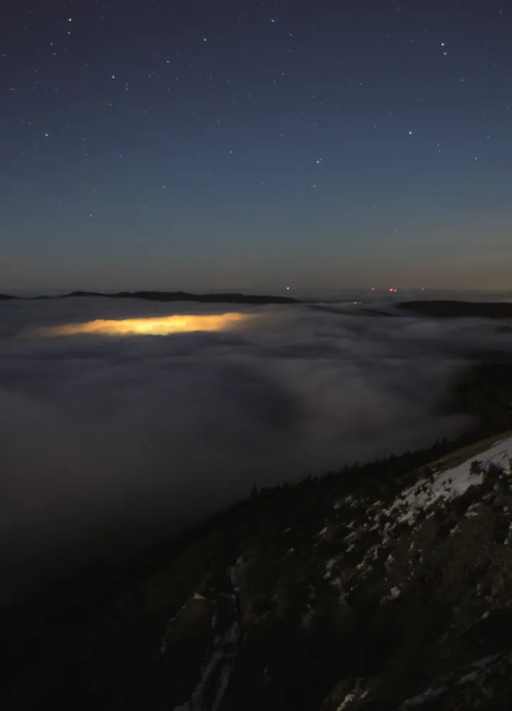 Ciel étoilé depuis l'Aigoual