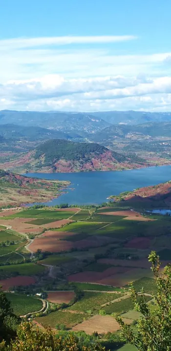 Le lac de Salagou depuis Liausson