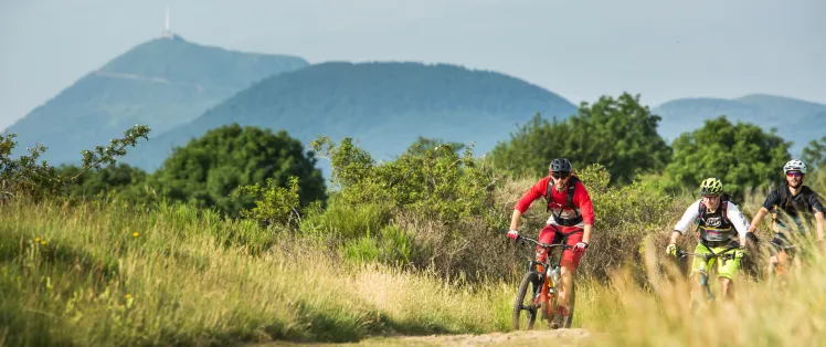 VTT dans la chaîne des Puys