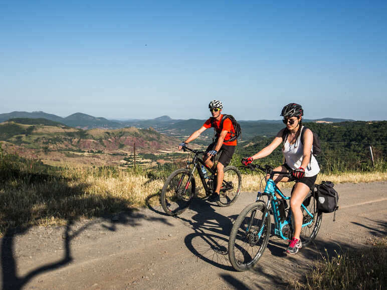 A VTT sur la GTMC en Aveyron